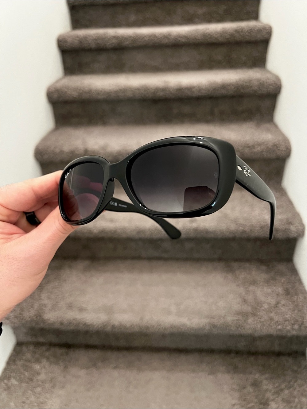 NEW Ray-Ban Jackie Ohh Sunglasses Rb4101 Grey Gradient Polarized Lens 58… - Picture 1 of 6